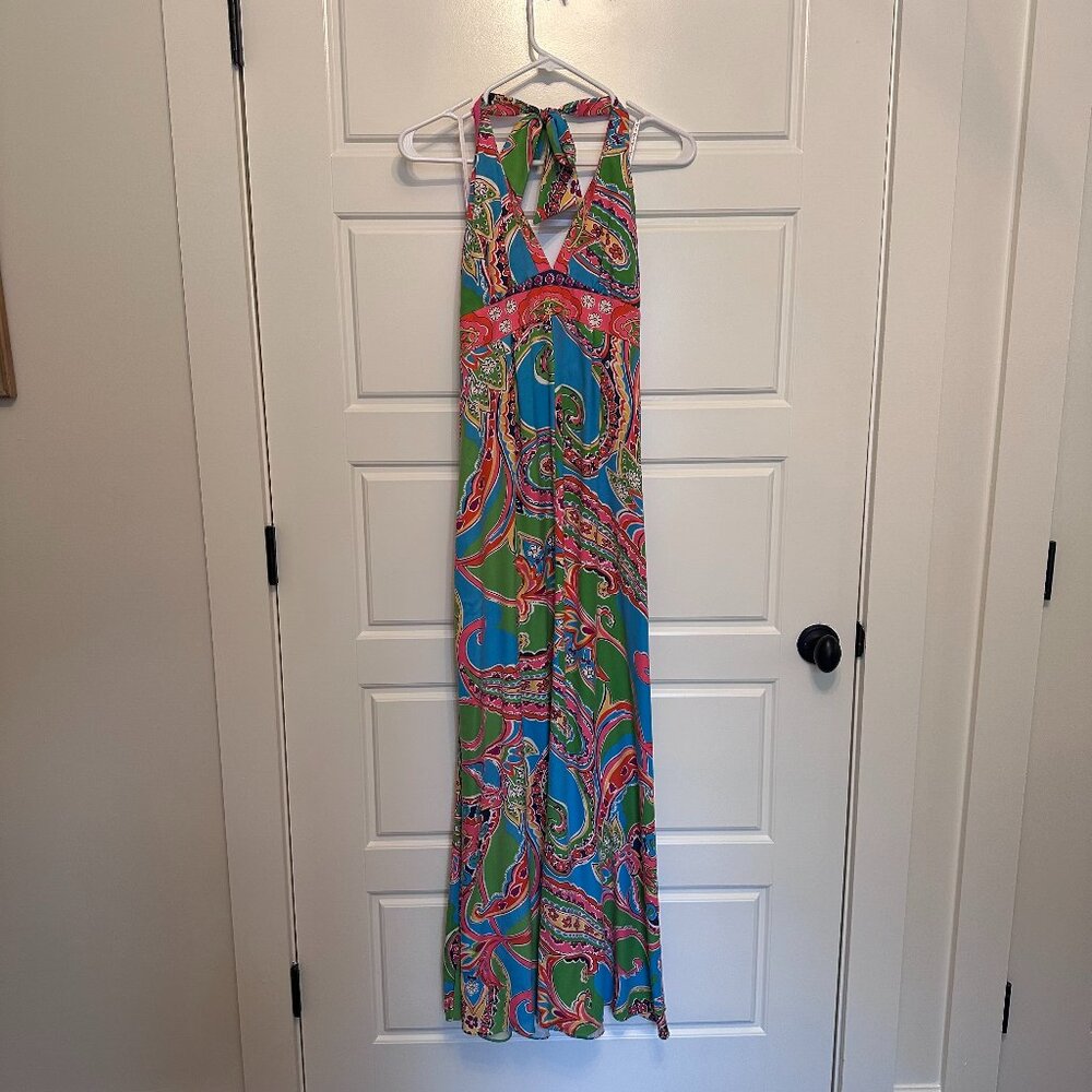 Lilly Pulitzer Chellis Maxi Halter Dress Sz. 6 NWT